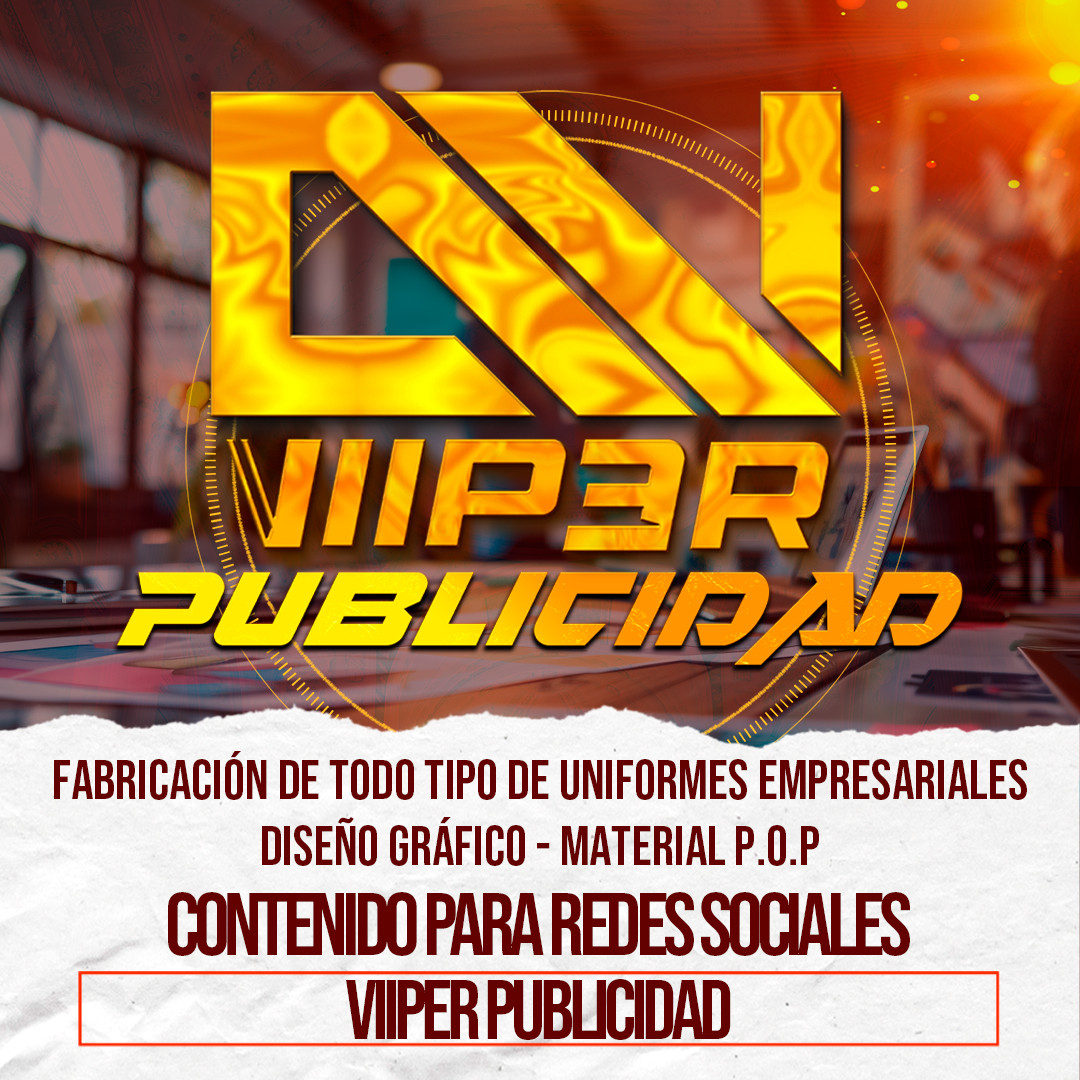 viiper, dj, redes sociales, publicidad, barquisimeto, uniformes, tendencias, diseño grafico